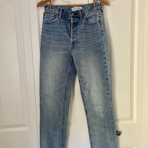 Denim Forum Light Wash Nina Stonepipe Jeans | Size 27